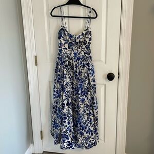 NWOT La Ligne Tracy Dress in Blue/Multi, size XS